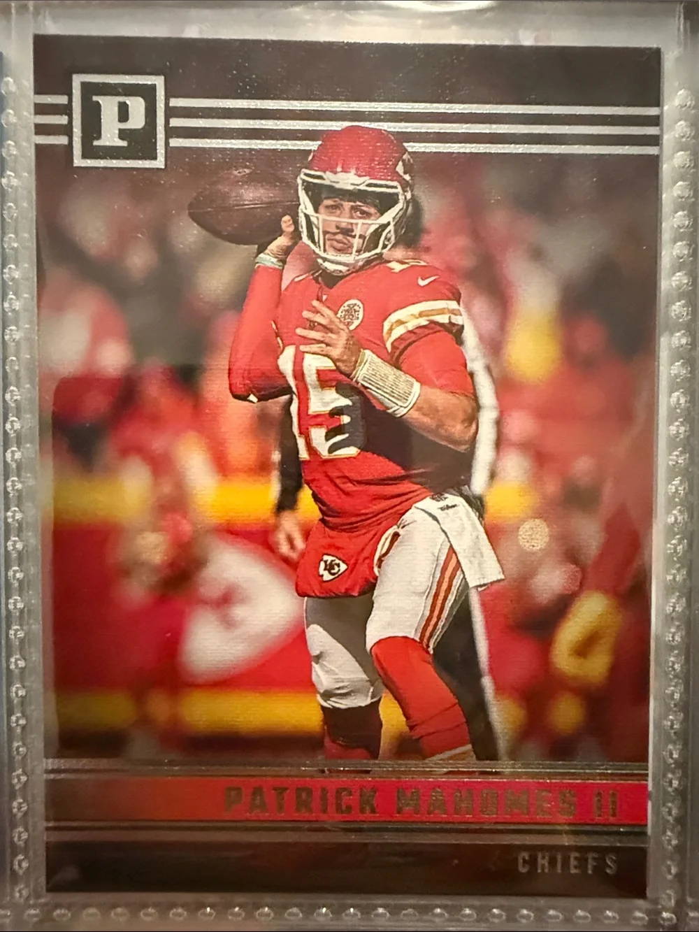 Patrick Mahomes II Kansas City Chiefs Football Trading Card - Red